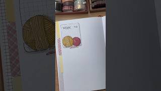 Let’s make some yarn doodle🧶 bulletjournal art drawing doodle planner relaxing [upl. by Ardnuahsal]