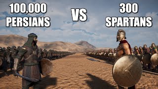 300 Spartans Vs 100000 Persians  Ultimate Epic Battle Simulator 2 [upl. by Nauhs546]