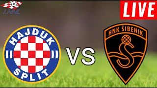 Hajduk Split vs Šibenik Live Score l Croatia HNL 2024 [upl. by Annaegroeg622]