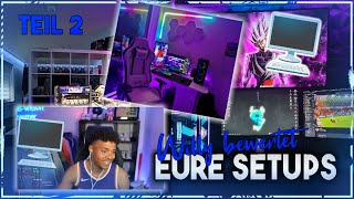 MEIN ZUKÜNFTIGES GAMING ZIMMER😍🔥EURE SETUPS BEWERTEN  PART 2 💻🥳 NiklasWilson [upl. by Sivel]