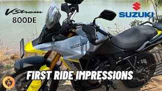 Suzuki VStrom 800DE  First Ride Impressions [upl. by Almeta722]