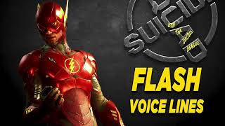 Suicide Squad Kill the Justice League  Flash Voice Lines [upl. by Nadruoj]