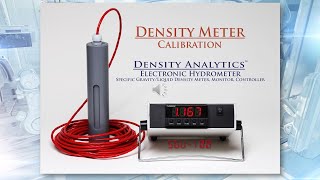 Density Meter Calibration by Density Analytics Liquid Density Meter Monitor Controller [upl. by Aneel]