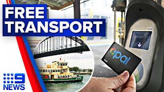 NSW residents to receive free public transport for 12 days over Easter holidays  9 News Australia [upl. by Shakespeare]