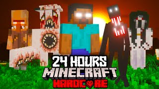 I Survived 24 Hours in the SCARIEST MODPACK in Minecraft Hardcore [upl. by Applegate]