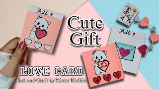 Cute Gift Ideas 🎁  Love Card  How to Make  Best paper Craft  Easy Present Idea  Easy to Make 🥰 [upl. by Swithin]