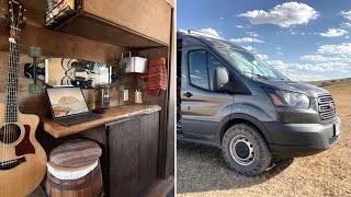 VAN TOUR  SPACIOUS CabinStyle VAN CONVERSION with STUNNING WOODWORK amp CLEVER INTERIOR 🚐 [upl. by Bunni]