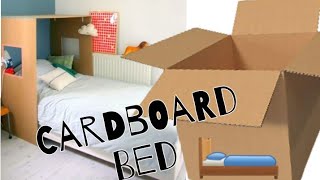 How to make Cardboard Bed  Cardboard Bed  DIY cardboardbed [upl. by Mariandi]