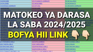 NECTA MATOKEO YA DARASA LA SABA 2024 PSLE RESULTS BOFYA LINK HII KUONA MATOKEO [upl. by Nimesay]