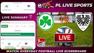 🔴Greuther Furth vs Preussen Munster Live Stream GERMANY 2Bundesliga Football LIVE SCORE Match Today [upl. by Rudwik]