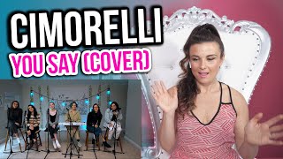 Vocal Coach Reacts to CimorelliYou Say Cover [upl. by Rosenquist]