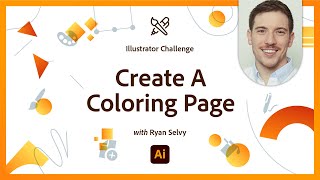 Create A Coloring Page  Illustrator Illustration Challenge [upl. by Zared]