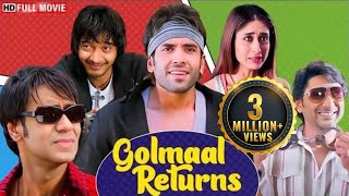 Golmaal Returns  बॉलीवुड कॉमेडी मूवी  Ajay Devgn Kareena Kapoor Tushar Kapoor  फुल कॉमेडी मूवी [upl. by Roee276]