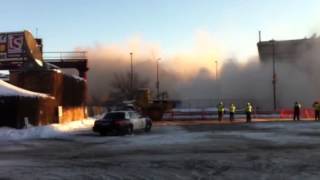 Metrodome Demolition from Parking Lot of First Covenant Church Minneapolis [upl. by Mccreary]