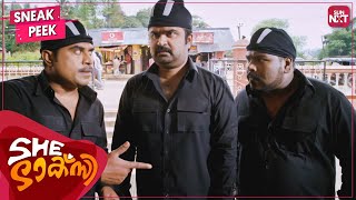 The Funniest Robbery Scene  She Taxi Comedy  Suraj Venjaramoodu  Anoop Menon  Sun NXT Malayalam [upl. by Refotsirc]