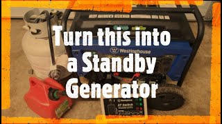 DIY standby generator conversion ST Switch  Automatic Transfer Switch [upl. by Vedi]