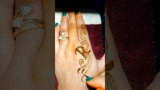 R letter mehendi designsmehndi henna youtubeshorts [upl. by Sanford]