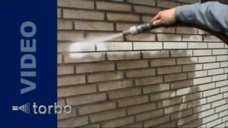 Klinkerfassadenreinigung mit torbo  Clinker facade cleaning with torbo [upl. by Acinna]