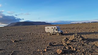 Mercedes  Zetros 4x4 Exmo on Iceland EXPEDITION ICELAND 34 Crossing Highlands between Glaciers [upl. by Nakah]