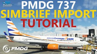 MSFS  PMDG 737 Tutorial  Simbrief Flight Plans amp How to Import into the FMC Plus Route Weather [upl. by Andee]