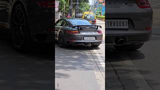 Porsche 911 and the Spoiler 🔥🔥 Supercars Spotting shorts mumbai [upl. by Eon]