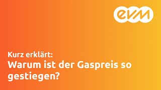 Kurz erklärt Warum ist der Gaspreis so gestiegen I evm [upl. by Shue]