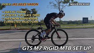 275 X 195 Slick Tires sa 26 GTS M7 XC Frame amp 26 Promend Rigid Fork ni Jas Jules Varon [upl. by Sivad155]