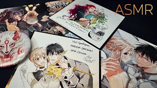 Was ich am MangaDay 24 geschenkt bekommen habe  Tapping und Scratching ASMR [upl. by Lertnek]