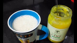 How to make keto coffee with desi gir cow ghee using vanalaya gir ghee [upl. by Aseeram]