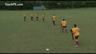 Spin and Offload  Basic Rugby Drill [upl. by Gayel]