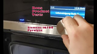 Siemens Backofen Selbstreinigung Pyrolyse iQ700 HB678 HS658  Einfach genial und sauber in 2 Stunden [upl. by Erna]