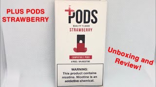 Plus Pods Strawberry Review Juul Pod Alternative Best Pods Ever [upl. by Lapointe]