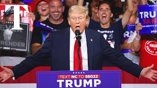 LIVE Donald Trump hosts major MAGA rally in North Carolina [upl. by Urbannai]