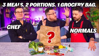 Chef vs Normals GROCERY SHOP CHALLENGE  Sorted Food [upl. by Lorie722]