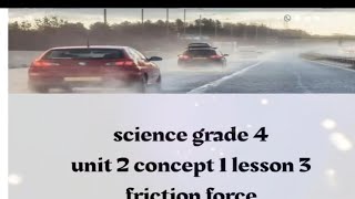 grade 4 science unit 2 concept 1 lesson 3 friction force [upl. by Arvind11]