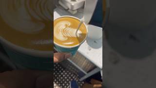 Rosetta latte art Baristaali barista shortvideo [upl. by Rye]