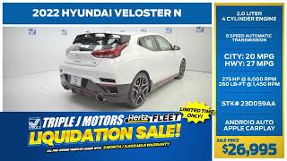 Triple J UCM Featured Vehicle  2022 Hyundai Veloster N [upl. by Aihsenek666]