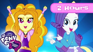 Equestria Girls  FULL FILMS Rainbow Rocks amp Equestria Girls  My Little Pony MLPEG  2 HOURS [upl. by Rochette]