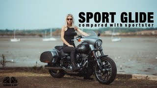 Harley Davidson Sport Glide In Comparison With a Sportster  Is It Really an Upgrade [upl. by Eilsel]