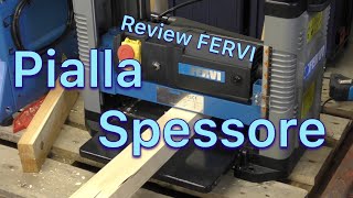 Recensione Pialla spessore fervi art 0517 [upl. by Nairdna758]