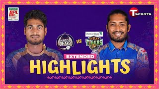 Extended Highlights  Durdanto Dhaka vs Khulna Tigers  BPL 2024  Match 14  T Sports [upl. by Eibbob]