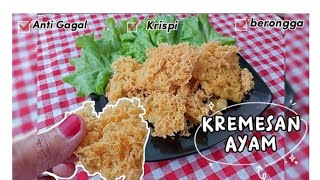 Kremesan ayam anti gagalrenyahkrispi amp berongga [upl. by Nirrat]