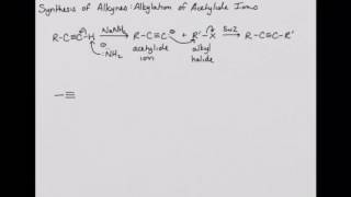 CHEM 220 Synthesis of Alkynes Alkylation of Acetylide Ions [upl. by Ardnosal]