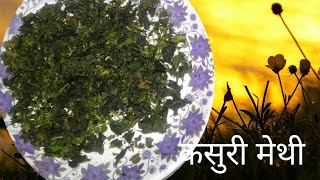 १० रूपयांच्या पेंडी पासून बनवा परफेक्ट अशी कसुरी मेथीkasuri methi recipe [upl. by Halyhs]