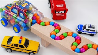 Marble Run ASMR ☆ Cuboro  Transparent rotating slope  uneven plate  Bornelund  HABA [upl. by Chang]