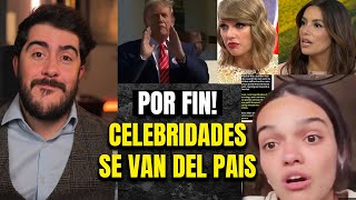 Hollywood COLAPSA por victoria de Trump celebridades empiezan a IRSE DEL PAIS [upl. by Aikmat]