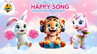 Happy Song  Happy Song for Kids  Kids Song  Action Song for Kids  Kids Song in English [upl. by Morena]