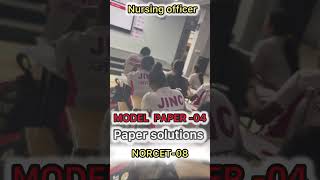 Model paper04Paper solutionnursing education [upl. by Hoyt]