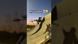 My Scooter Learned To Fly😂 scooter explore skatepark fail [upl. by Ebony]