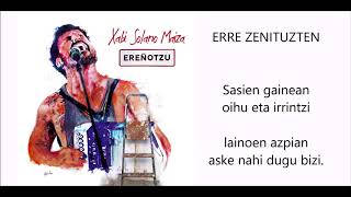 XABI SOLANO  ERRE ZENITUZTEN  Lyric video [upl. by Bernette]